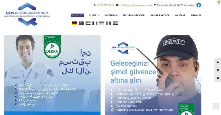 QEW Bildungszentrum – Der Bildungsträger für erfolgreiche Sicherheitsausbildung Bild: QEW Bildungszentrum – Der Bildungsträger für erfolgreiche Sicherheitsausbildung