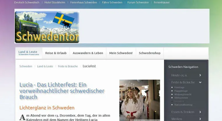 Wieso tragen schwedische Mädchen im Dezember brennende Kerzen im Haar? Bild: Wieso tragen schwedische Mädchen im Dezember brennende Kerzen im Haar?
