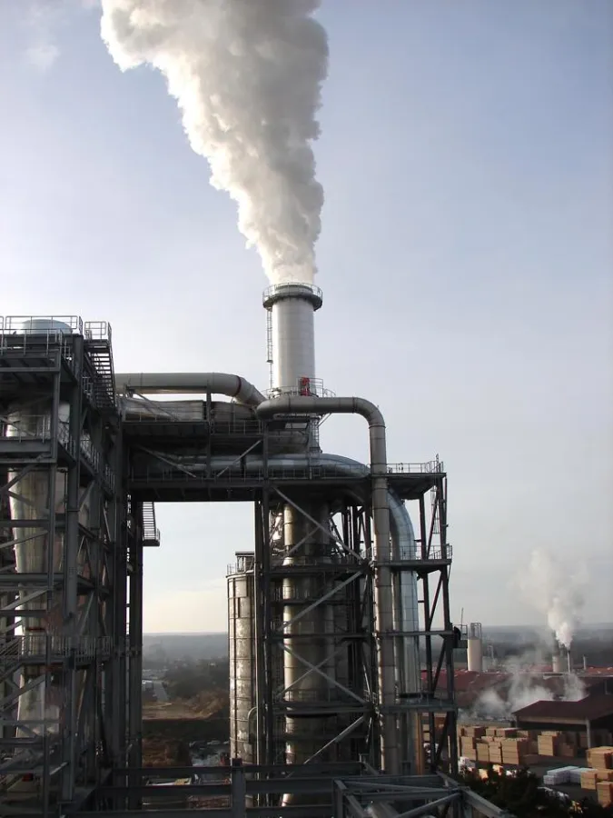 Die MDF-Anlage der Fiberboard GmbH, Baruth/Brandenburg.