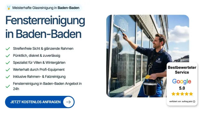 Bild: UNESCO-Welterbe und Denkmalschutz: Spezialist für Fensterreinigung in Baden-Baden