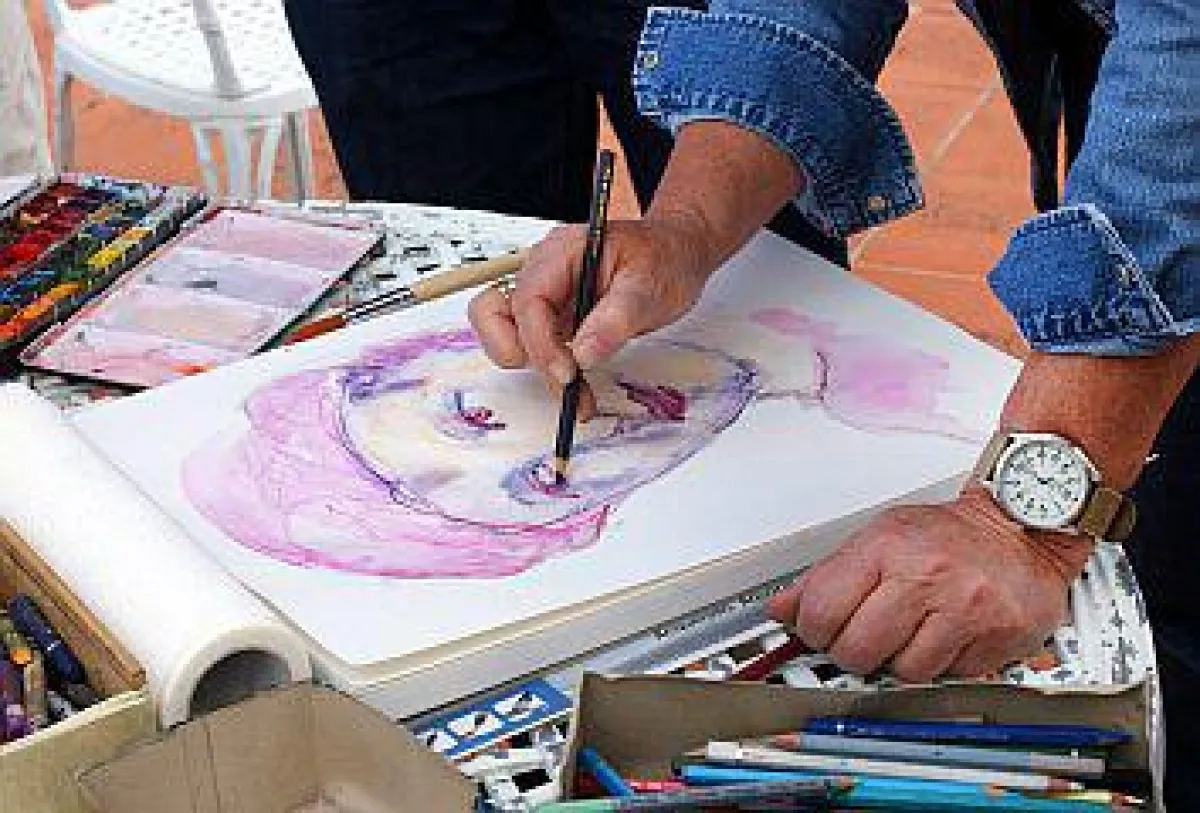 Zeichnen mit Aquarellstiften