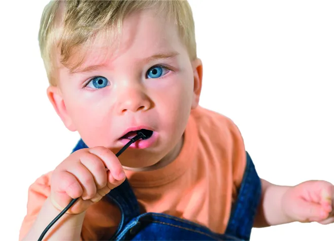 Bild: Kindersicherung für Ladekabel