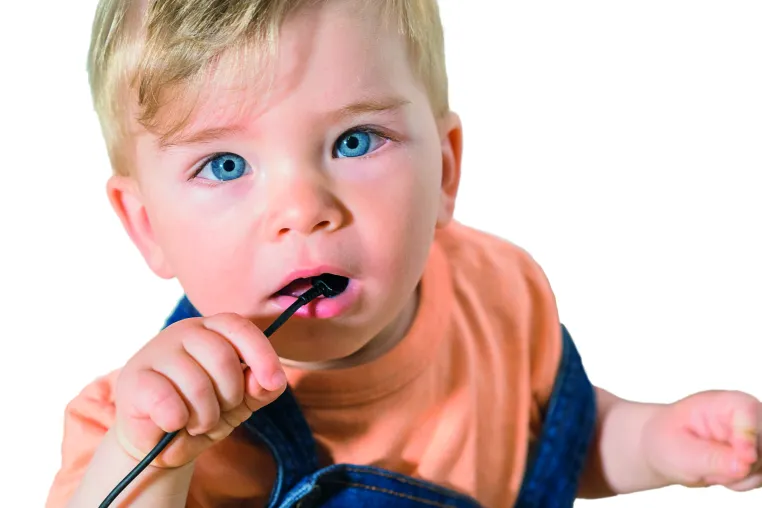 Bild: Kindersicherung für Ladekabel