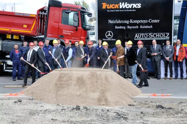 Bild: Auto-Scholz® erweitert Mercedes-Benz Nutzfahrzeug-Zentrum um einen Neubau & führt Servicemarke TruckWorks ein
