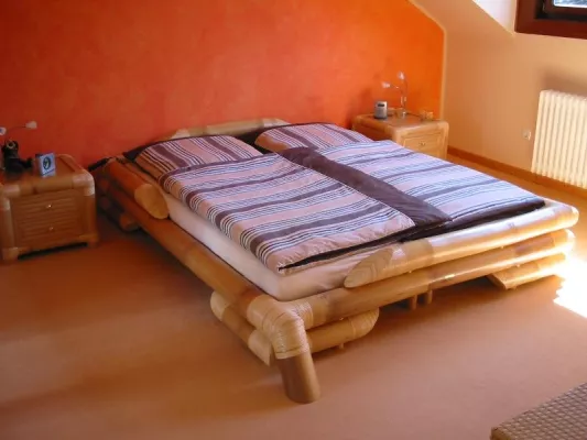 Bild: Bambusbetten in Einzelanfertigung