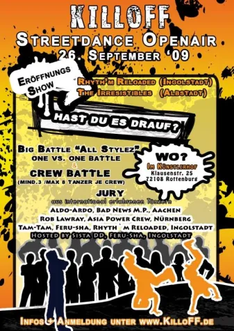 KilloFF - Streetdance und "Killer Moves" in Rottenburg Bild: KilloFF - Streetdance und "Killer Moves" in Rottenburg