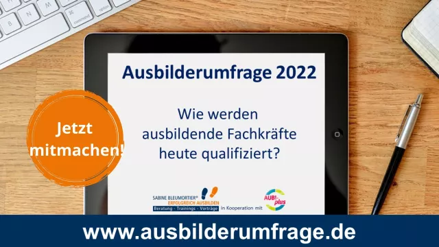 Bild: Ausbilderumfrage 2022: Wie werden ausbildende Fachkräfte qualifiziert?