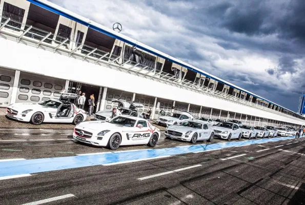 Bild: b&b eventtechnik am Hockenheimring für AMG im Einsatz