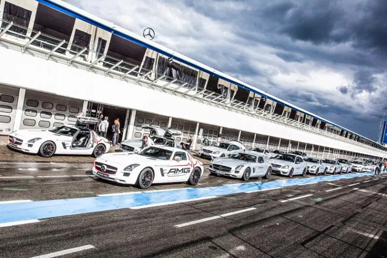 Bild: b&b eventtechnik am Hockenheimring für AMG im Einsatz