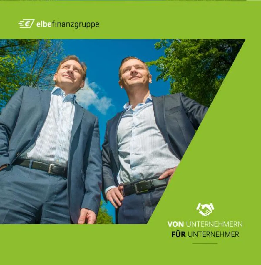 Matthias Bommer (l.) und Stefan Kempf (r.), Geschäftsführer der Elbe Finanzgruppe GmbH