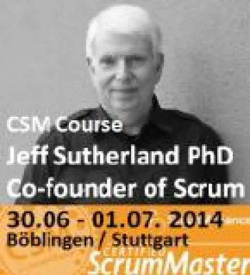 Bild: Jeff Sutherland, der Erfinder von Scrum, zertifiziert Scrum Master in Deutschland