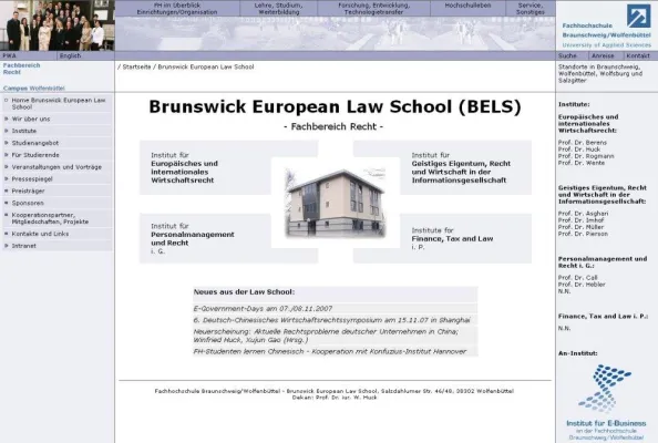 Bild: Neues Studienprogramm der Brunswick European Law School