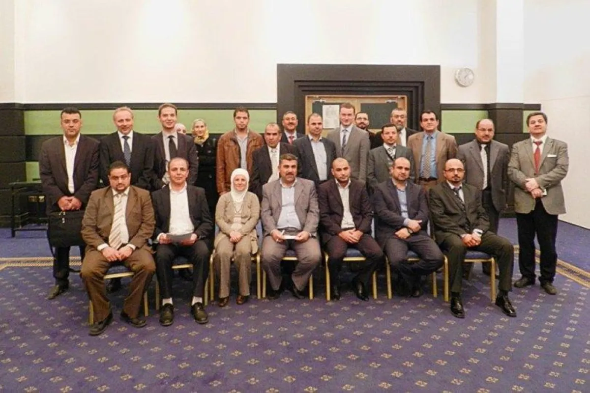 Teilnehmer des Kick-Off Meetings in Jordanien mit Christian Wahl, Technischer Geschäftsführer