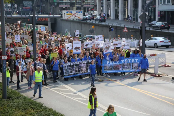 Bild: Tierschutzbündnis-Demonstration für ein pelzfreies Europa am 03.12. in Berlin