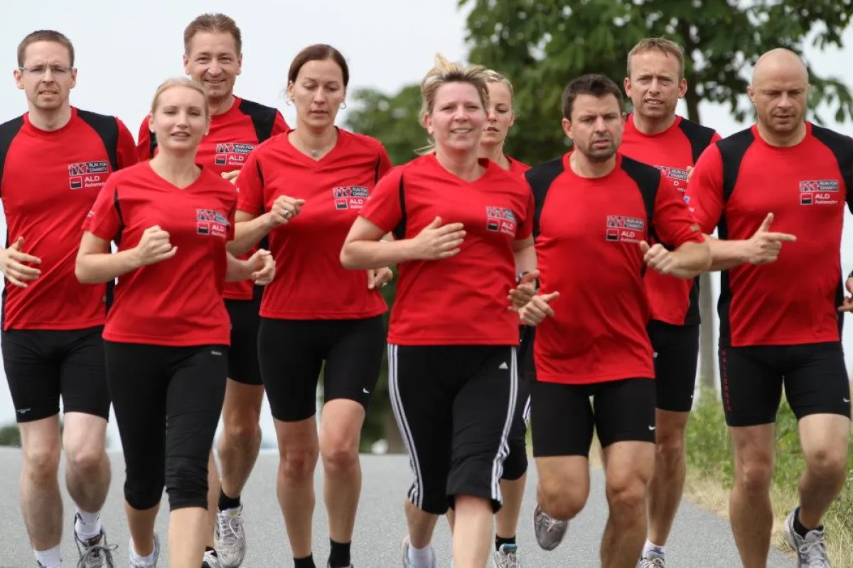 Das Staffel-Team der ALD Automotive: gemeinsam für den guten Zweck unterwegs