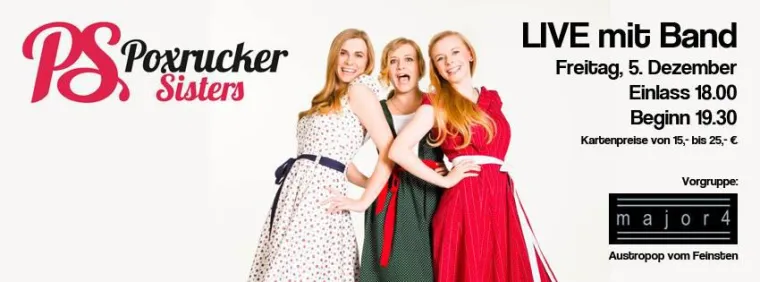 Bild: Poxrucker Sisters Live mit Band in Wilhering (ehem. Lagerhaus Schönering)