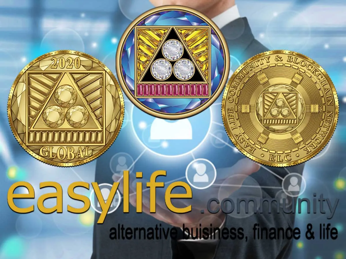 ELC Logo und GLOBAL Coin