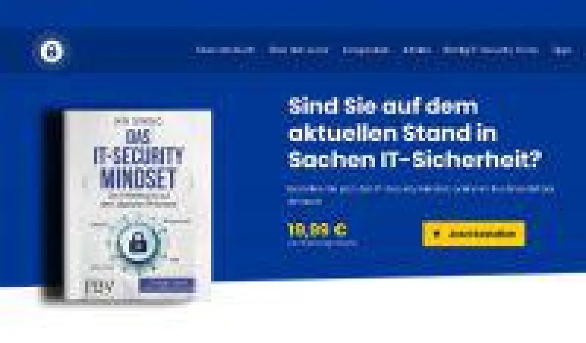 Das IT-Security Mindset, Buch-Webseite