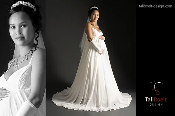 Bild: Ja-Wort zu Dritt. Schwanger heiraten mit TaliBoelt Design.