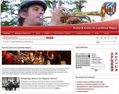 Bild: Arberkultur.de: Neue Website für Kunst und Kultur im Landkreis Regen