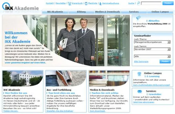 Bild: denkwerk realisiert neue Website der IKK Akademie