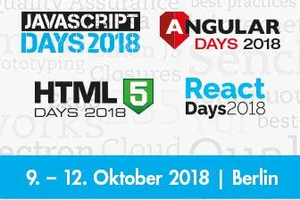 Bild: JavaScript Days, Angular Days, HTML5 Days und React Days im Oktober in Berlin