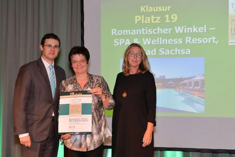 Romantischer Winkel ist erneut „Top-Tagungshotel“! Bild: Romantischer Winkel ist erneut „Top-Tagungshotel“!