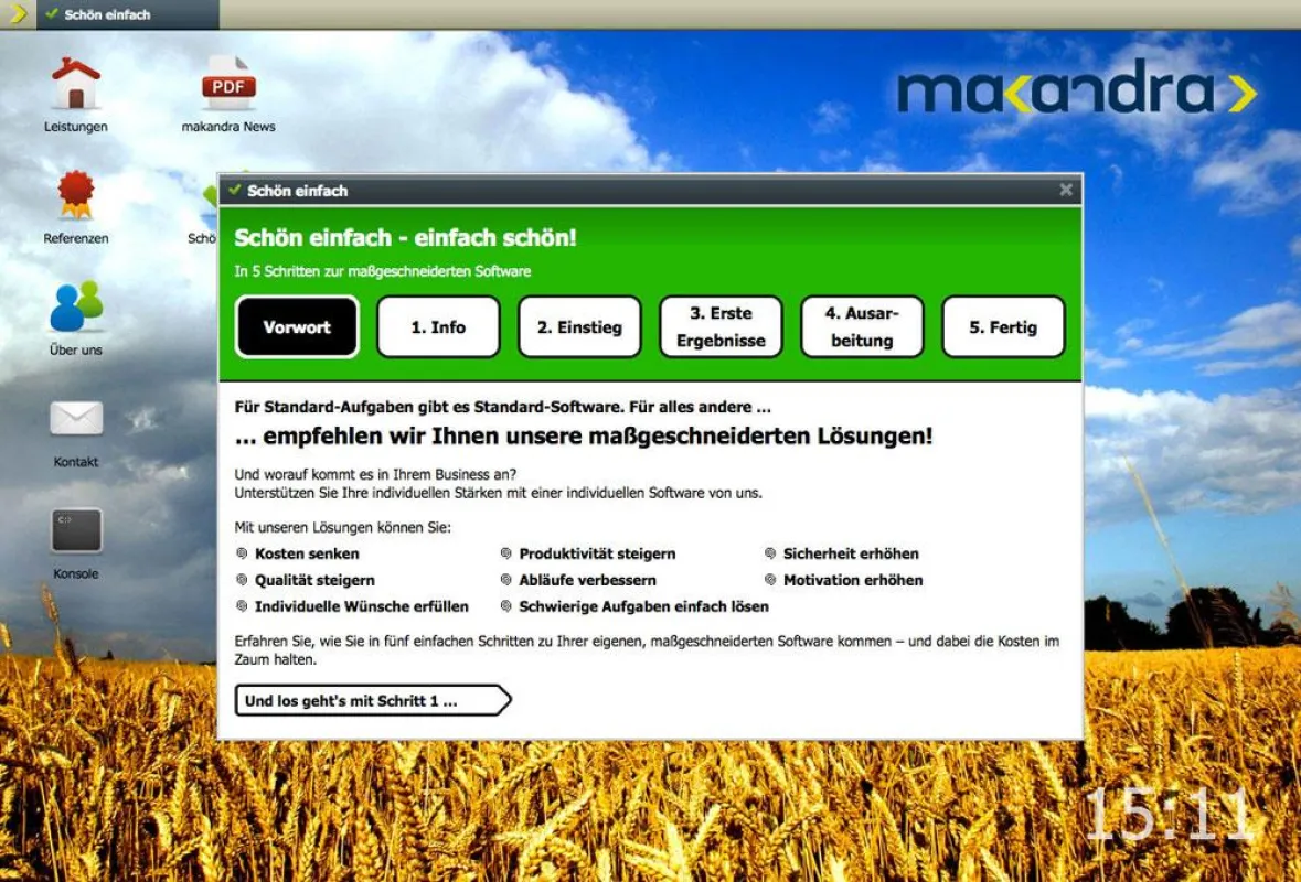 Für Standard-Aufgaben gibt es Standard-Software. Für alles andere empfehlen wir unsere maßgeschneiderten Lösungen!