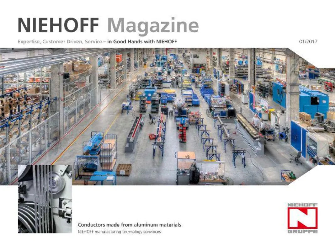 Die Titelseite des “NIEHOFF Magazine” 1/2017