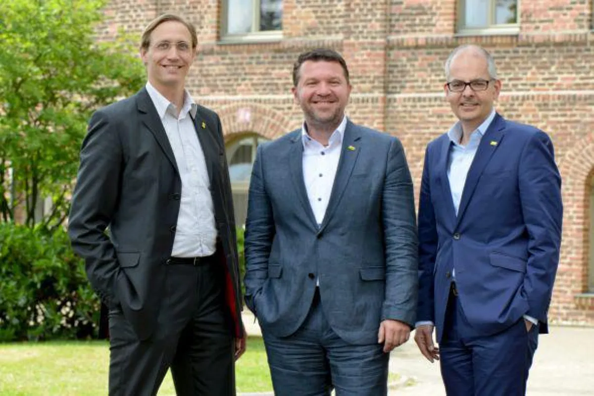 NWB Geschäftsführung Dr. Ludger Kleyboldt, Mark Liedtke und Dr. Felix Friedlaender (v.l.n.r.)