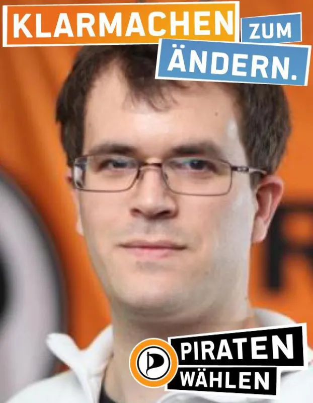 Christiasn Hufgard tritt für die Piraten auf Platz 5 an, in Kelsterbach für die WIK auf Platz 8