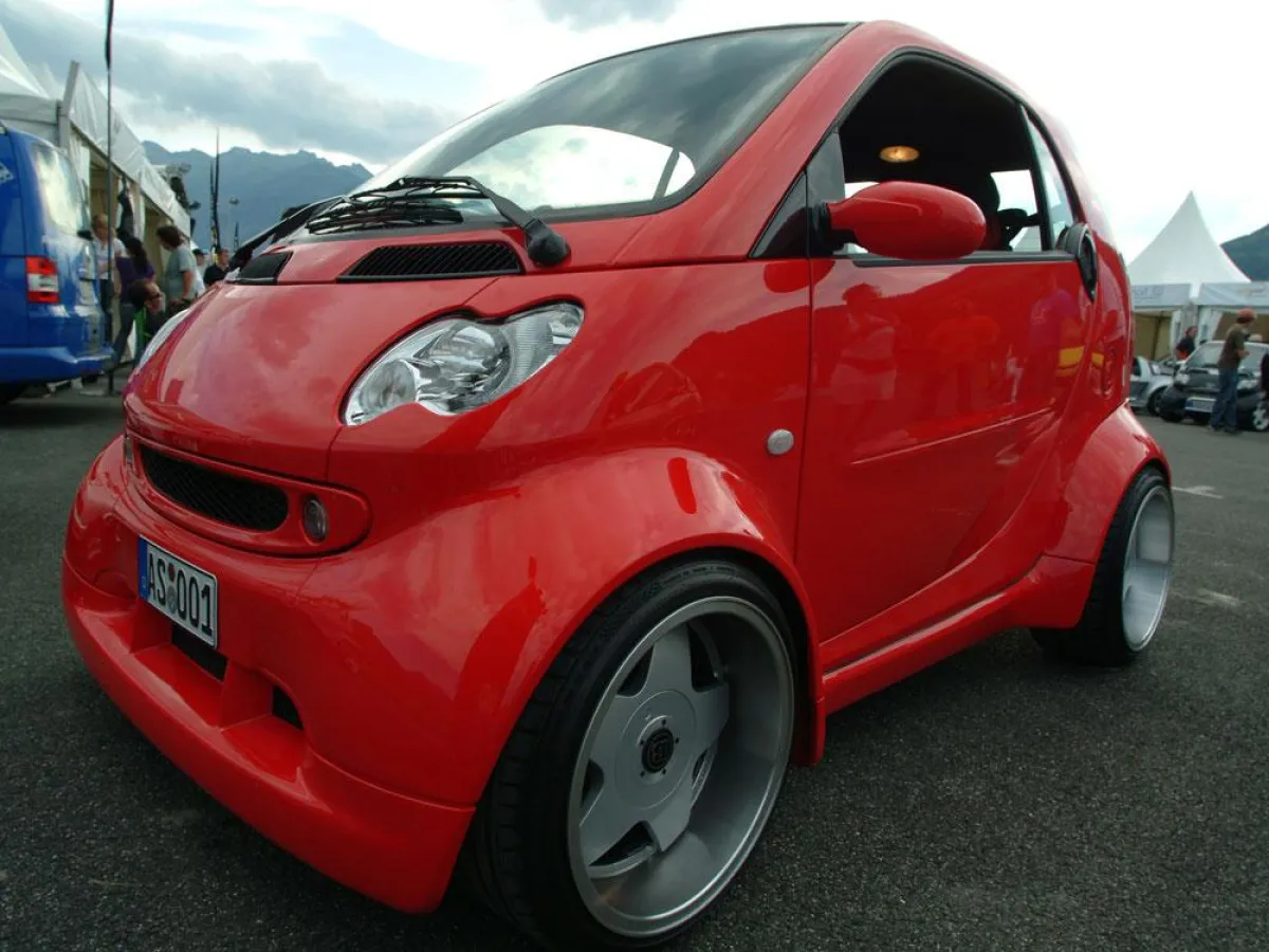Einer von rund 1.000 smart-Autos, die 2008 zur smart times nach Zell am See-Kaprun kamen.