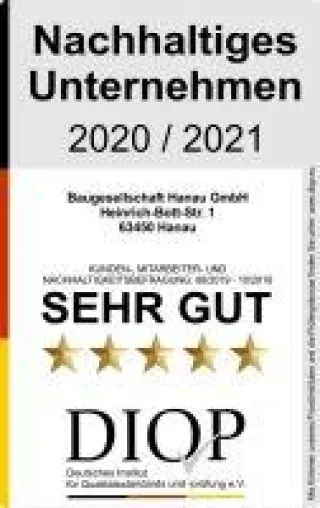 Bild: Die Baugesellschaft Hanau wurde erfolgreich als nachhaltiges Unternehmen zertifiziert