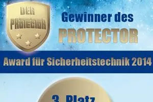 Bild: Preisverleihung des Technologie- und Innovationsawards für Sicherheitstechnik PROTECTOR 2014