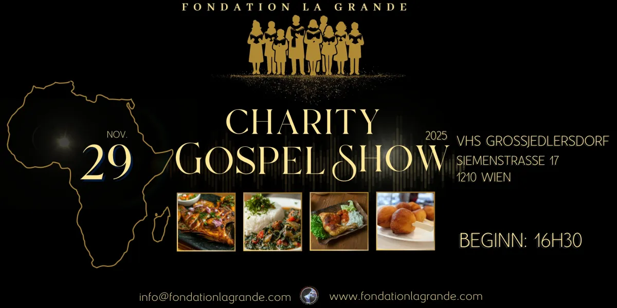 Einladung - Charity Gospel Show 2025 (© Kultur- und Hilfsorganisation La Grande)