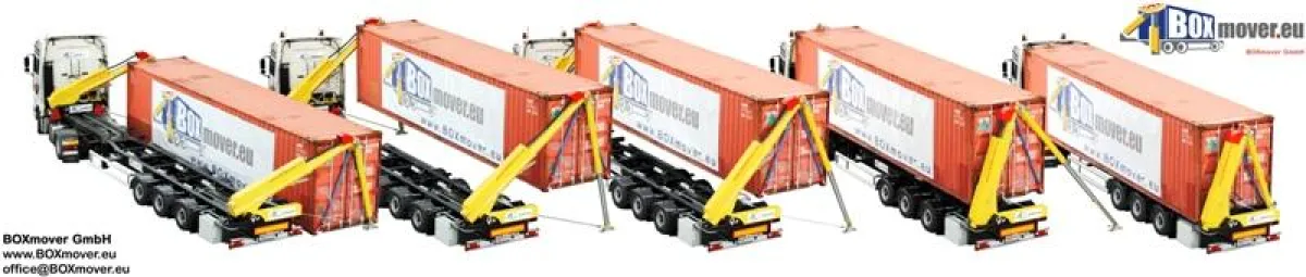 BOXmover.eu - die Fähigkeit, Container zwischen verschiedenen Transportsystemen zu bewegen