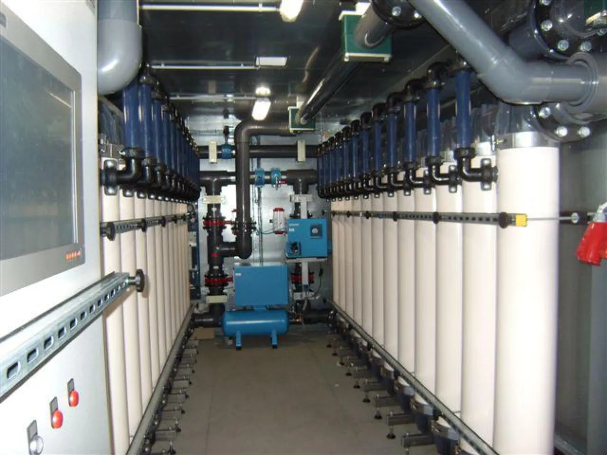 Die Ultrafiltration, eine von 130 mobilen Anlagen der Aquamove-Flotte.