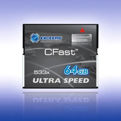 Bild: CFast–Speicherkarte: Hohe Leistungsfähigkeit in kompakter Form