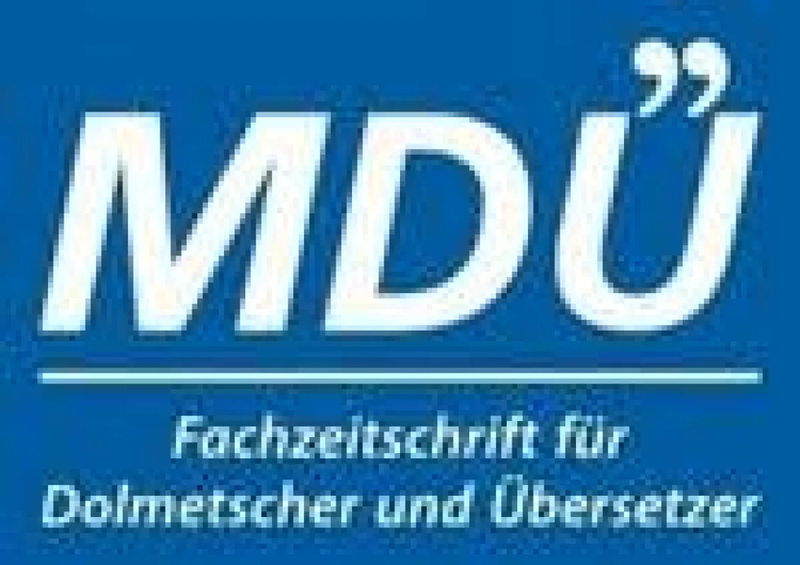 Logo der Fachzeitschrift MDÜ