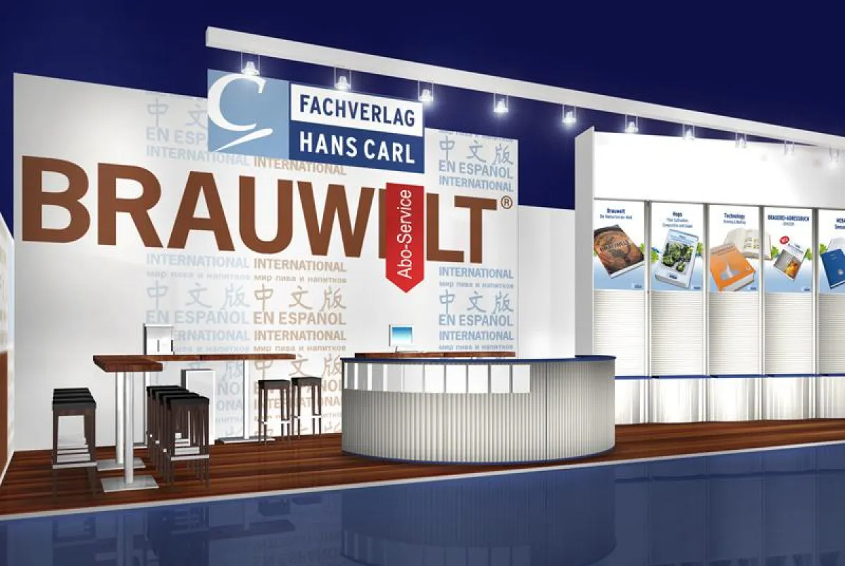 Messestand für Fachverlag Hans Carl