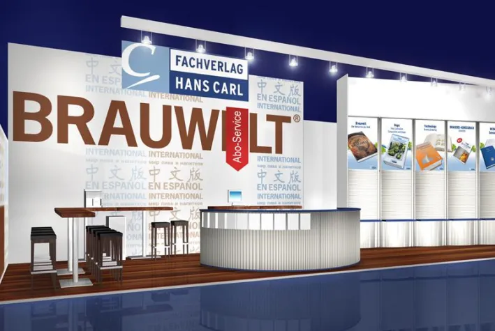 Bild: Messebau für Fachverlag Hans Carl: Zwei Welten