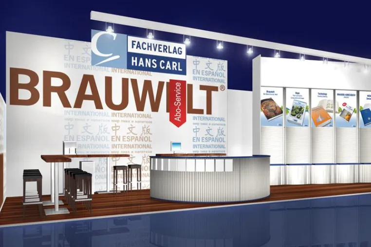 Bild: Messebau für Fachverlag Hans Carl: Zwei Welten