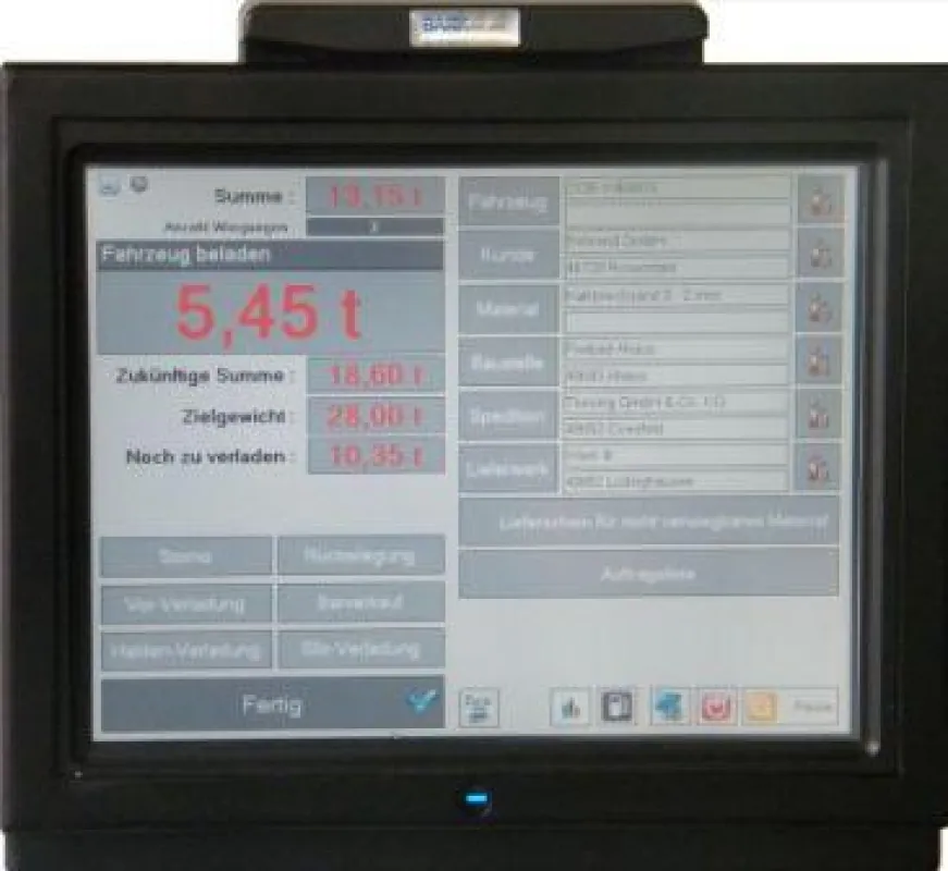 Je nach Anforderung lassen sich mit der LIBRA b-Touch kundenspezifisch Daten generieren und auswerten.