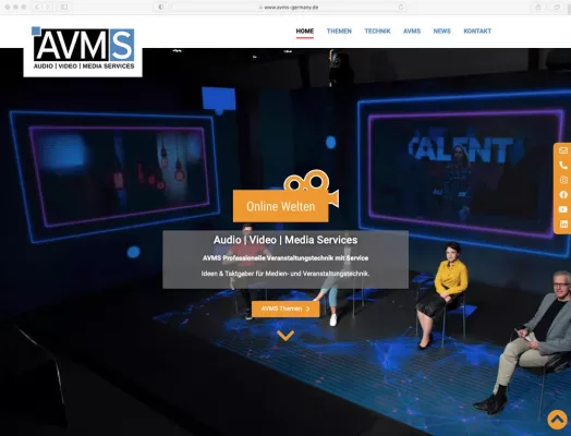 Bild: AVMS Audio Video Media Services präsentiert sich mit einer neuen Website