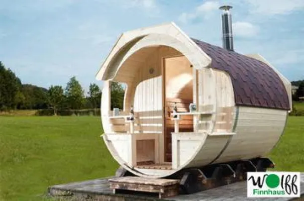 Bild: Saunafass de luxe 300: Ein Stück, Wellness, Gesundheit und Luxus für den eigenen Garten