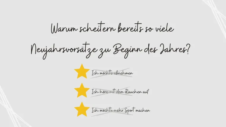 Warum scheitern so viele Neujahrsvorsätze bereits zu Beginn des Jahres? Bild: Warum scheitern so viele Neujahrsvorsätze bereits zu Beginn des Jahres?