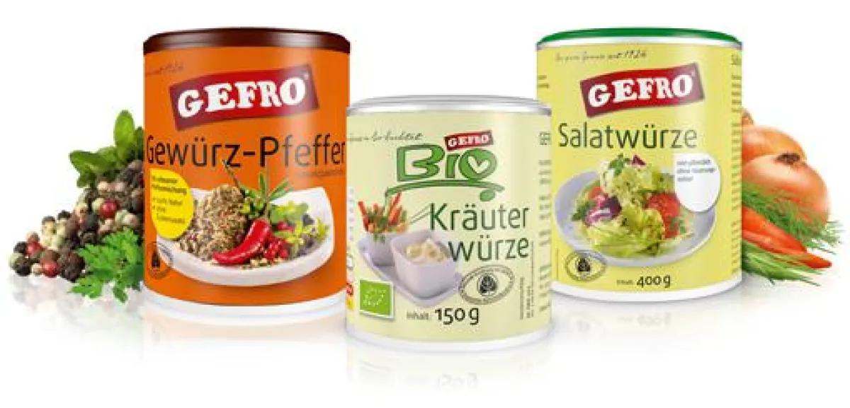 GEFRO-Grilltrio: Gewürz-Pfeffer, BIO Kräuterwürze und Salatwürze