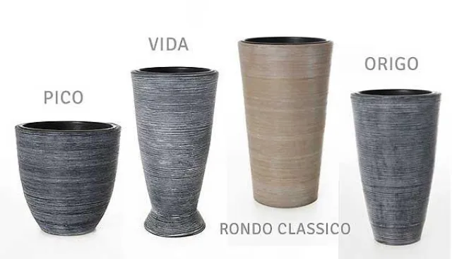 Bild: Polyrattan mal ganz anders: Die Pflanzkübel-Serie NOVO