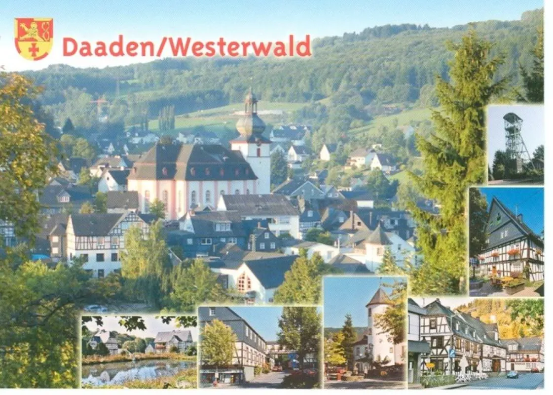 Ein Ansichtskartenmotiv aus den früheren Zeiten von Daaden. Schönheit und Ambiente haben zugenommen.