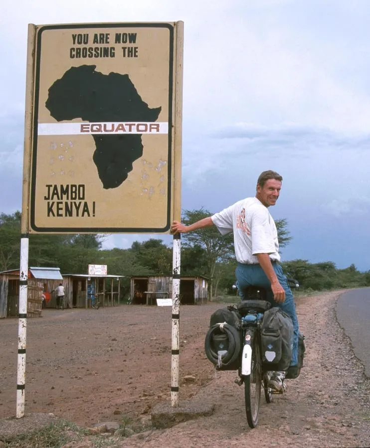 Peter Smolka am Äquator